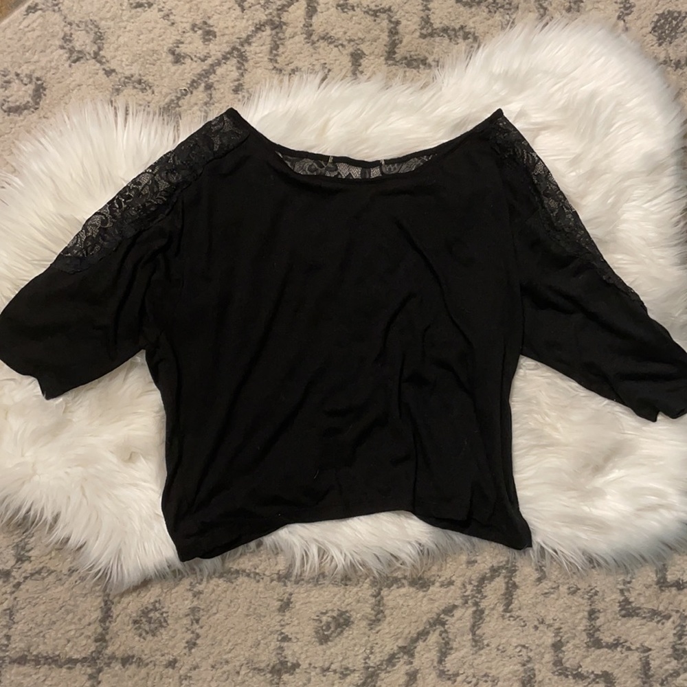 🖤 Black Lace Back Top 🖤